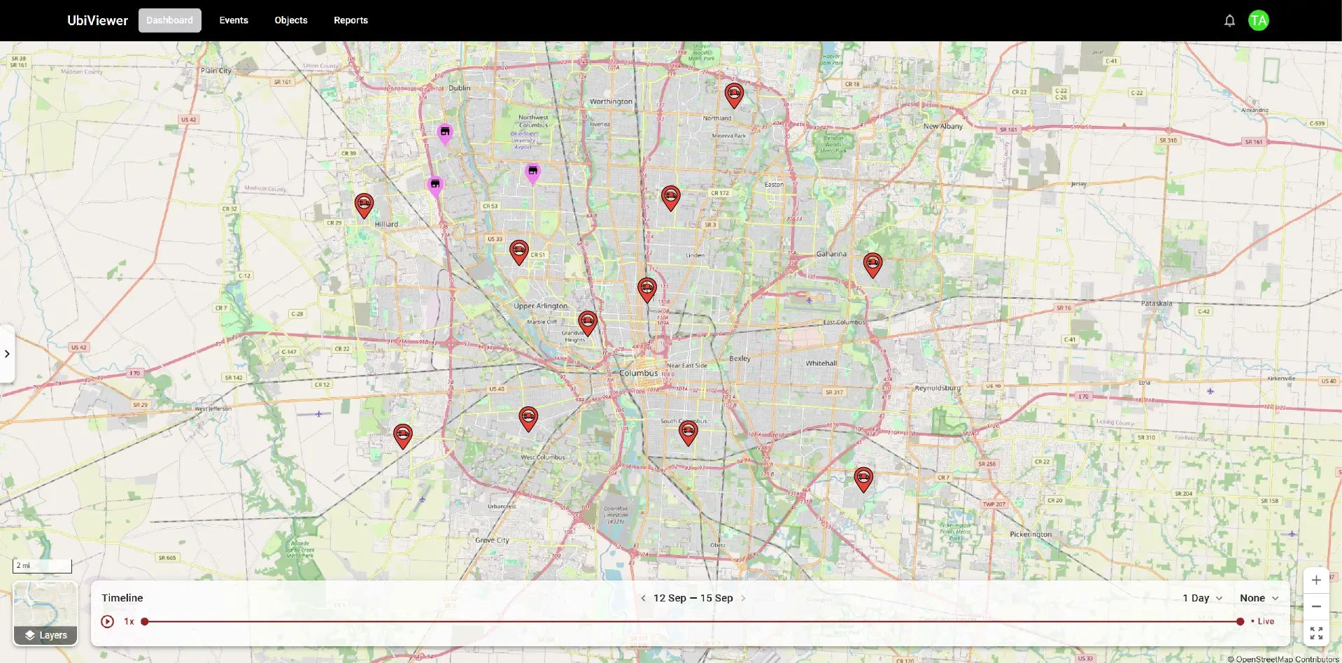 Vehicle Locations